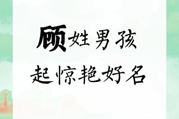 顾姓男孩名字大全-顾姓男孩起名字大全-顾姓名字大全姓名