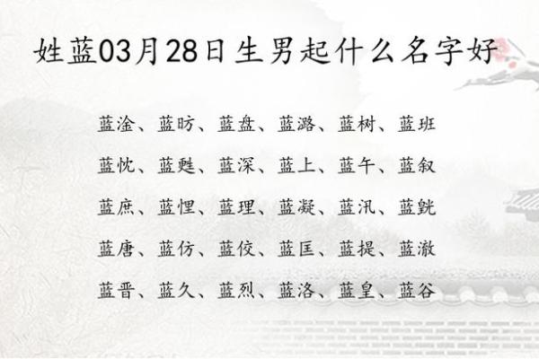 2019年3月28号午时出生的男孩起名方法姓名